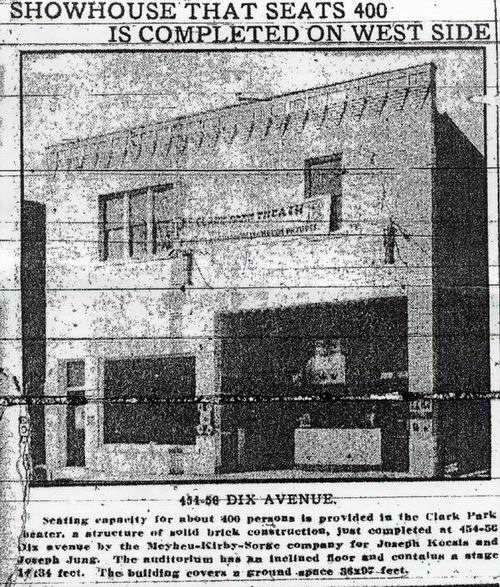 Clark Park Theatre - Old News Article (newer photo)